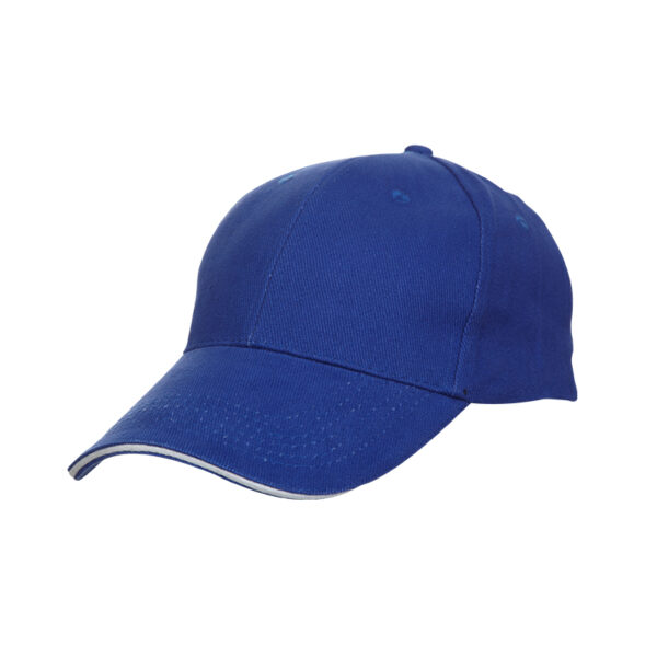royal blue custom made sandwich cotton cap in Malaysia