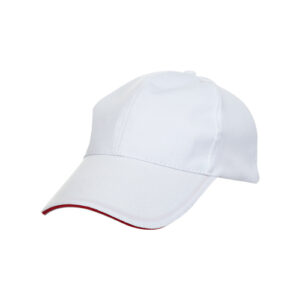 white custom made quick dry 6 panel cap in Malaysia