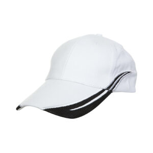 white and black custom made 2 layers baseball cap in Malaysia