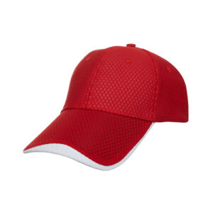 red and white custom made 2 layers baseball cap in Malaysia