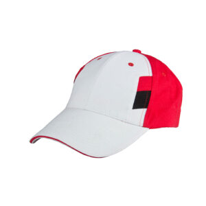 white and red custom made racing cap in Malaysia