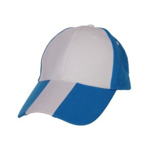 white and sea blue custom made mixed color cap in Malaysia