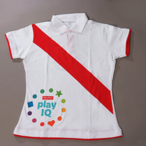 Custom Made Red Strap Polo T-Shirt in Malaysia