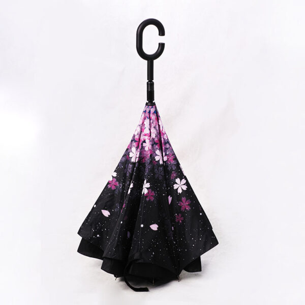 closed Inverted Pink Gallery Custom Made Umbrella in Malaysia