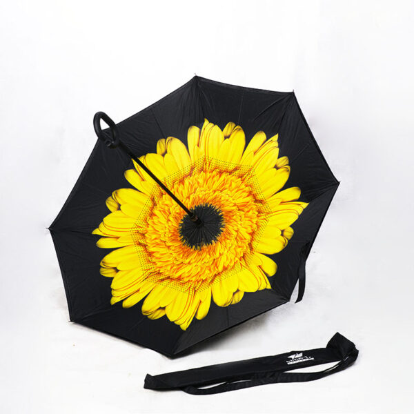 Inverted Yellow Flower Custom Made Umbrella in Malaysia