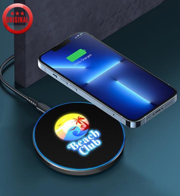 Color LED Light Up Wireless Charger | Custom Corporate Gifts | ABC ...